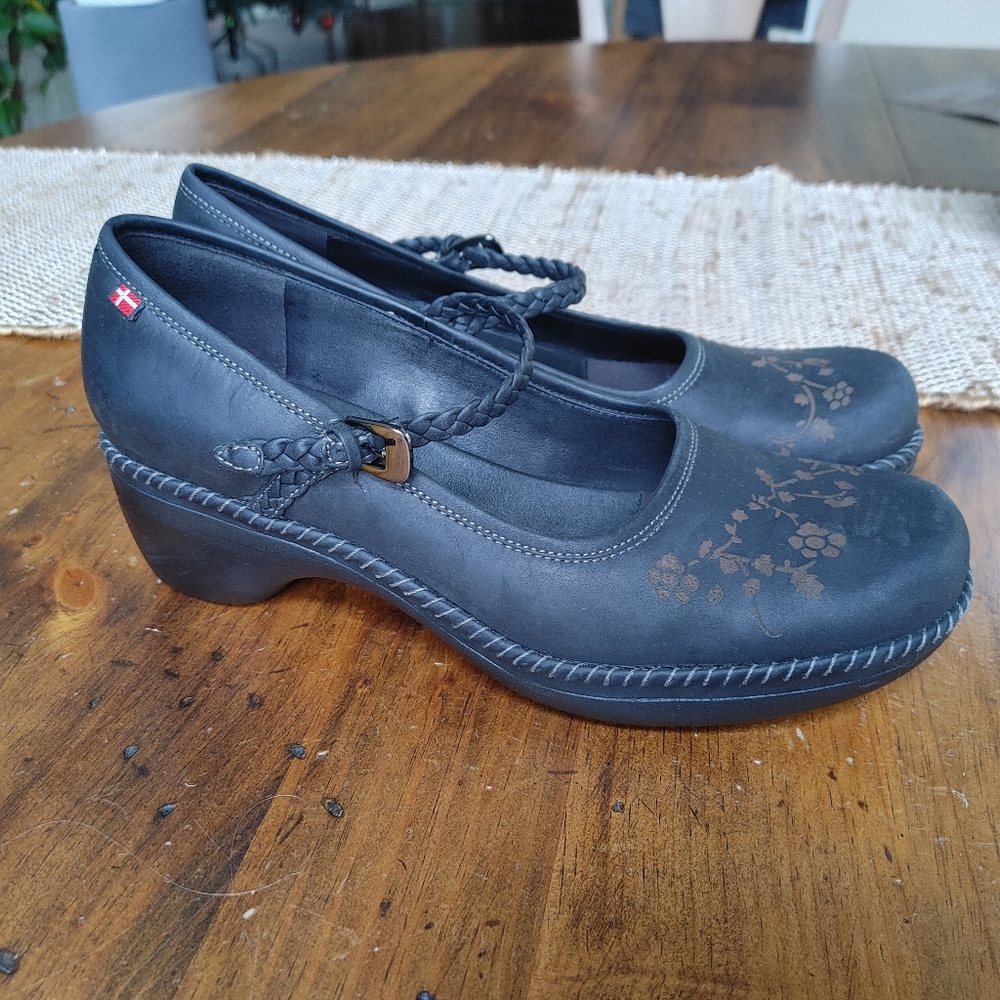Ecco Sussex Mary Jane Pump Shoes Size 41 us 10 Leather black excellent